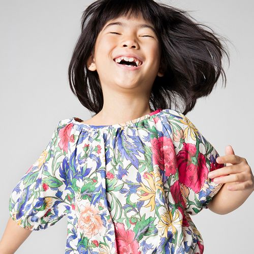 Blusa Infantil Menina Jardim Multicolorida