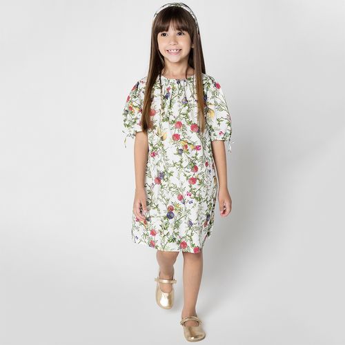 Vestido Infantil Menina Encanto Verde
