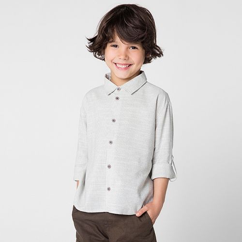 Camisa Infantil Menino Listrada ML Azul