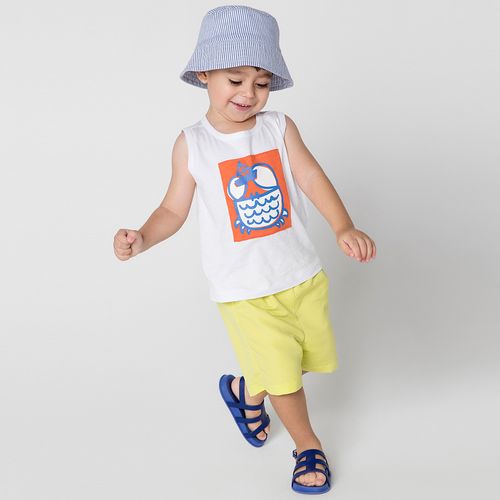 Conjunto Toddler Menino Caranguejo Branco