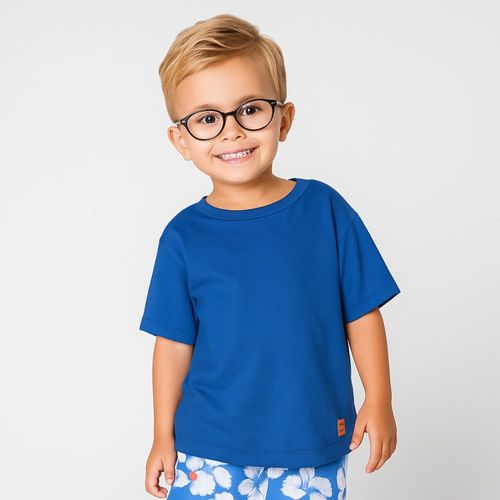 Camiseta Toddler Menino Cores Azul