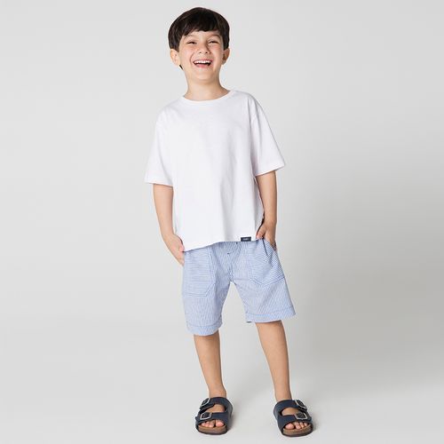 Bermuda Infantil Menino Velejar Azul