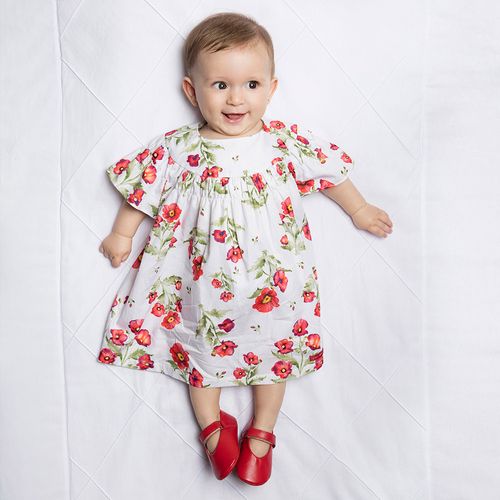 Vestido Bebê Menina Amor Vermelho