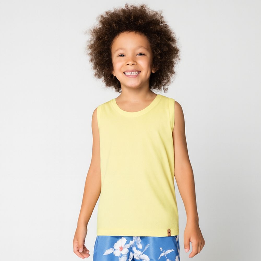 Regata Infantil Menino Cores Amarela