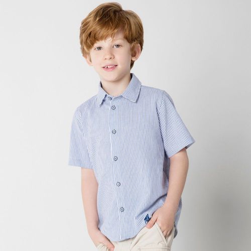 Camisa Infantil Menino Velejar Azul