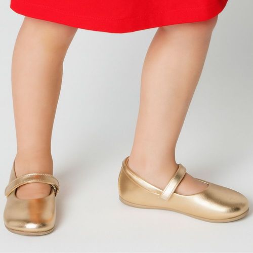 Sapato Infantil Menina Boneca Green Dourado