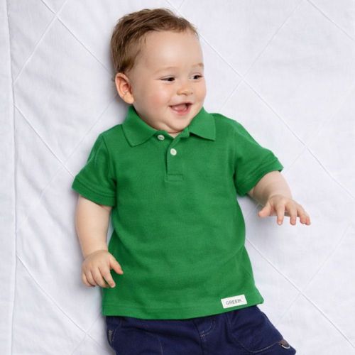 Polo Bebê Menino Alegria Verde