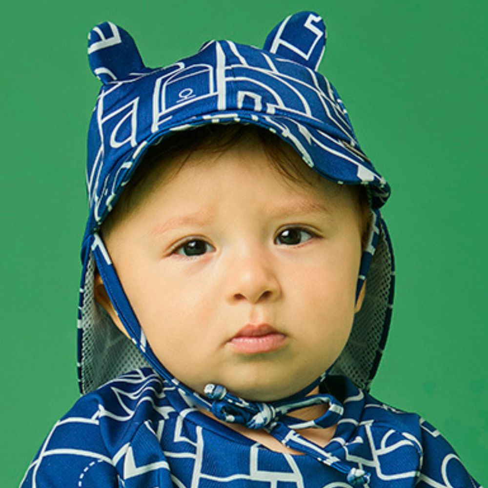 Chapéu Bebê Menino UV Azul Claro