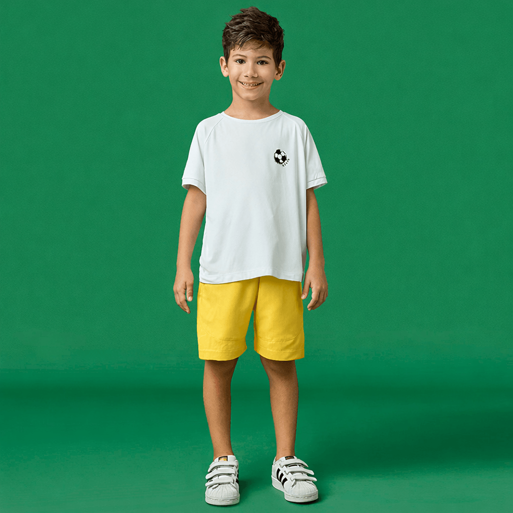 Bermuda Infantil Menino Sport Amarela