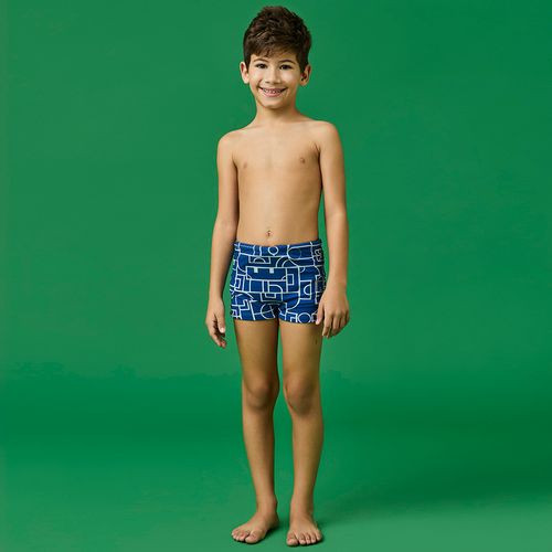 Sunga Infantil Menino Green Azul Marinho