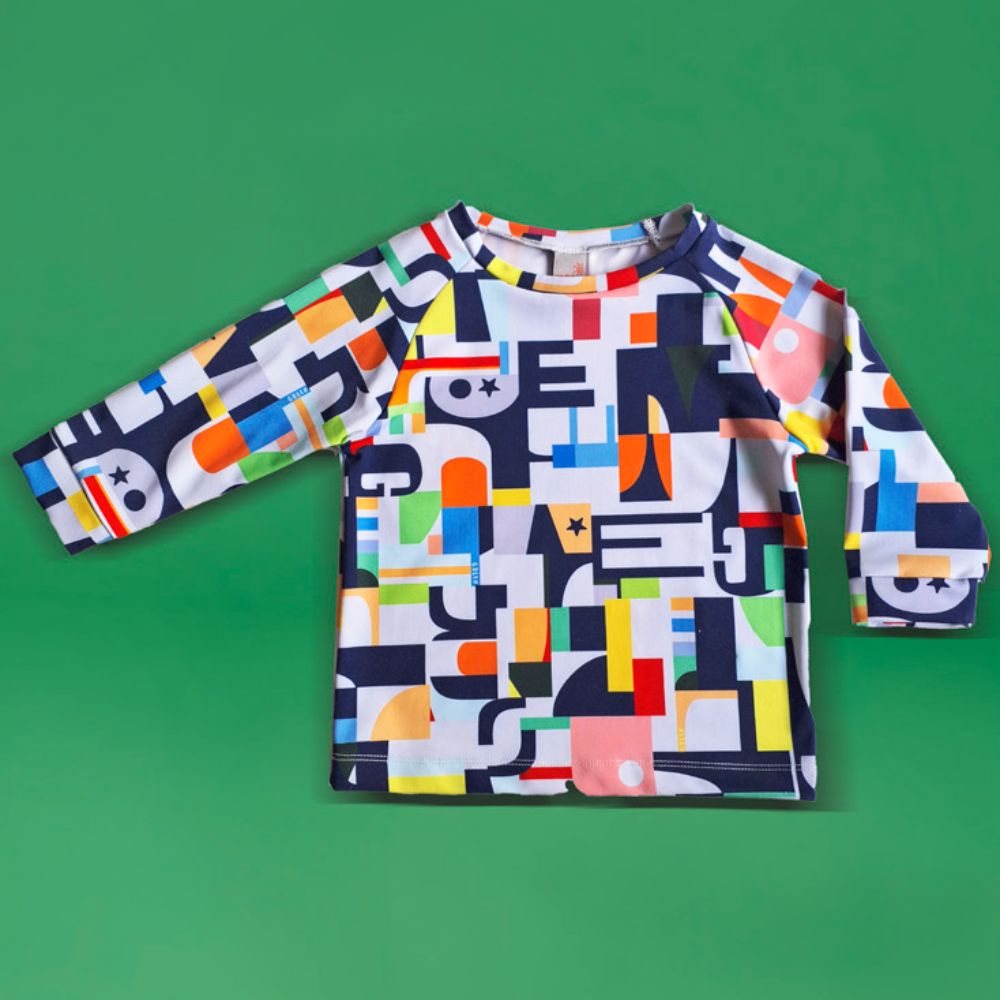 Camiseta Bebê Menino Green UV ML Azul