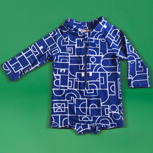 Maiô Bebê Menino Green ML Azul Marinho