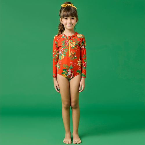 Maiô Infantil Menina Vitória ML Vermelho