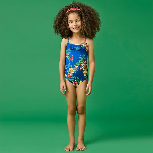 Maiô Infantil Menina Vitória Azul