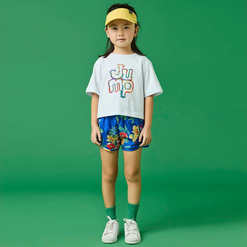 Short Infantil Menina Vitória Azul