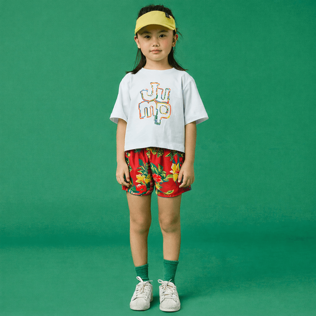 Short Infantil Menina Vitória Vermelho
