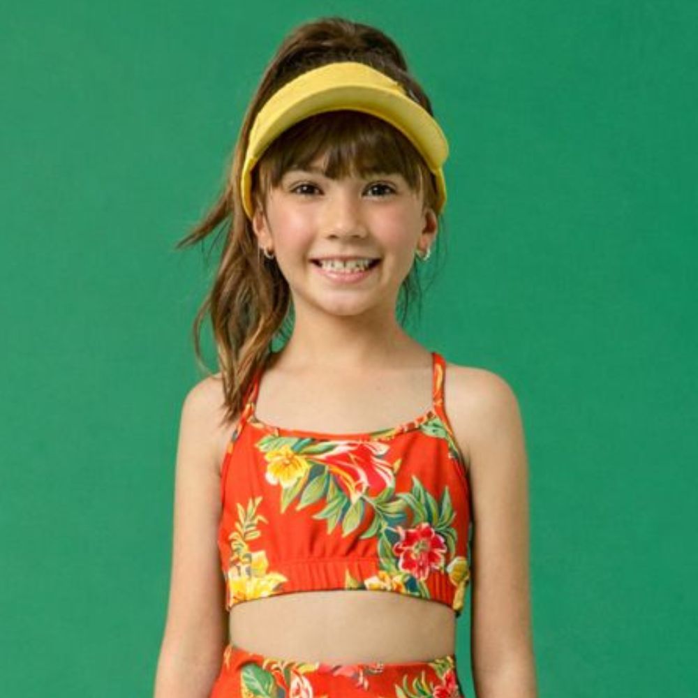 Top Infantil Menina Vitória Vermelho