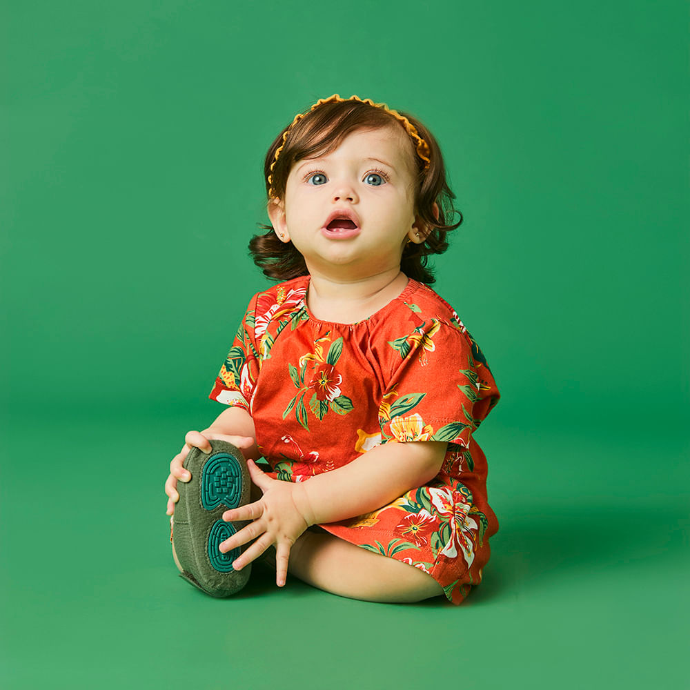 Vestido Bebê Menina Vitória Vermelho