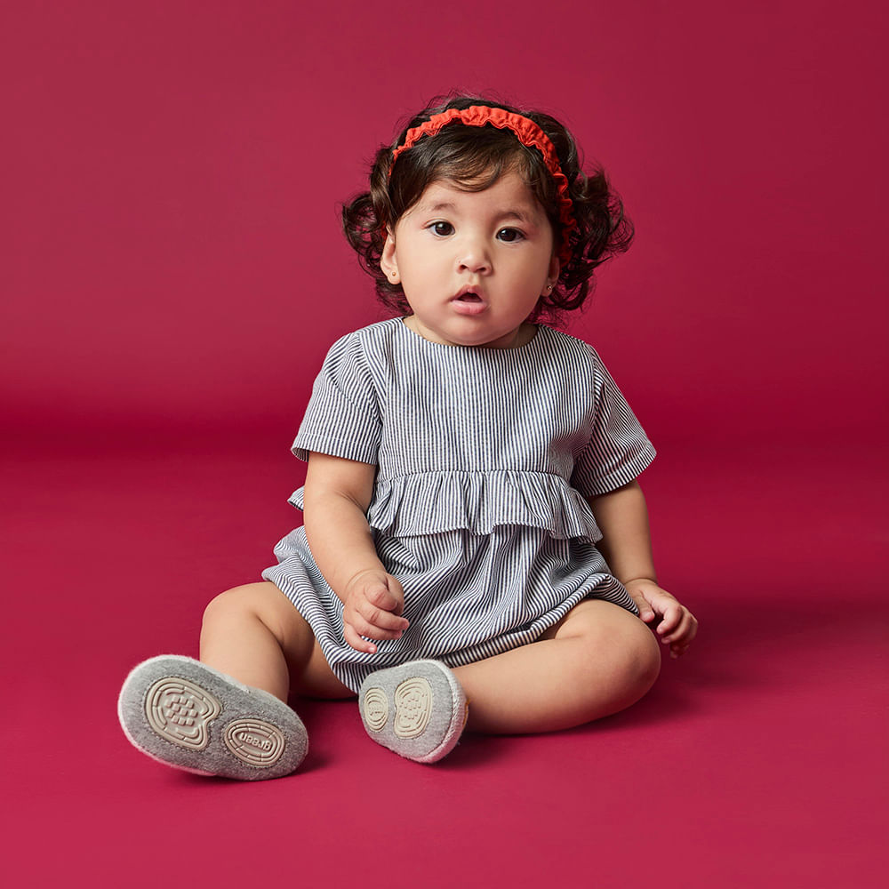 Macacão Bebê Menina Raia Azul