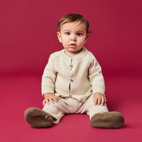 Calça Bebê Unissex Tricot Cru