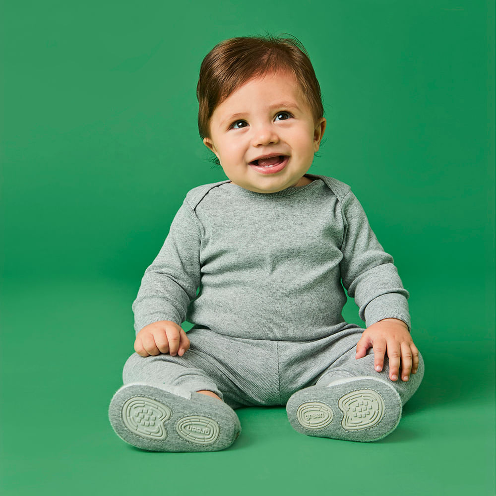 Kit Calça Rib Bebê Unissex Mescla