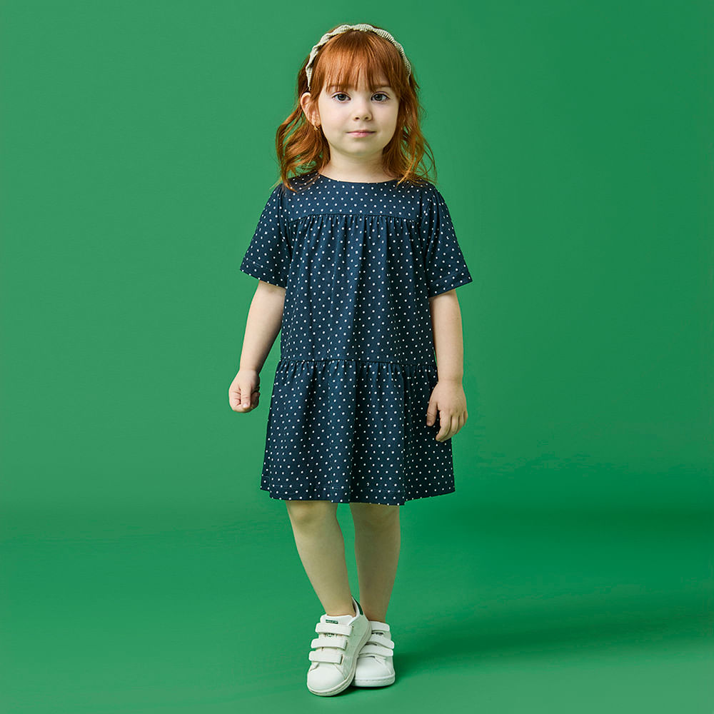 Vestido Toddler Menina All Star Azul