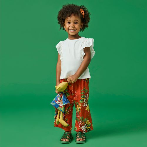 Calça Toddler Menina Vitória Vermelha