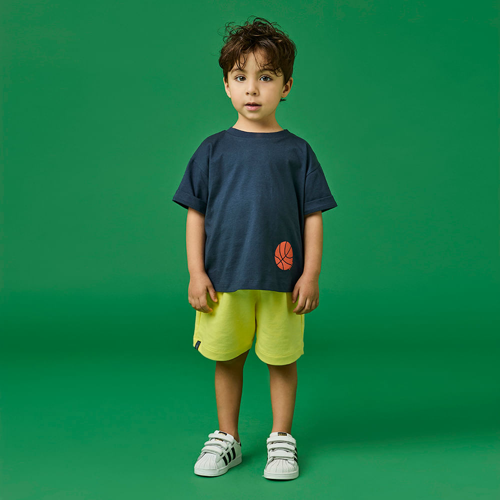 Conjunto Toddler Menino Basquete Azul