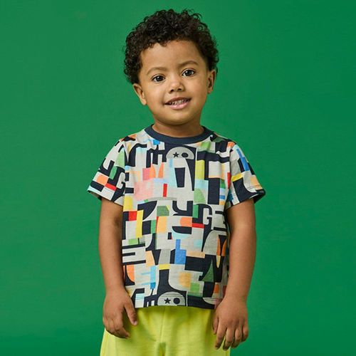 Camiseta Toddler Menino Time Azul