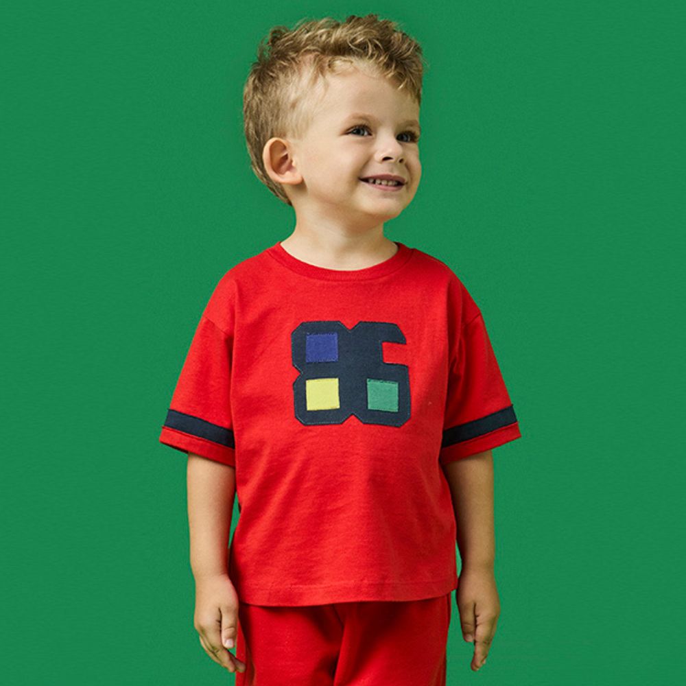 Camiseta Toddler Menino 85 Vermelha