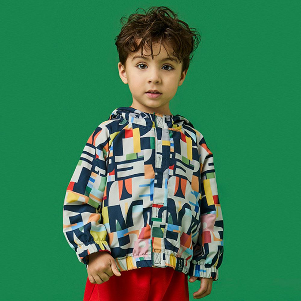 Jaqueta Toddler Menino Corta Vento Time Azul