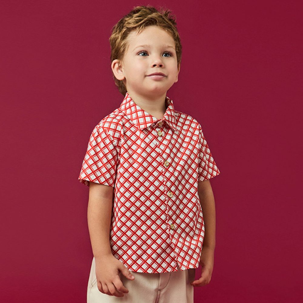 Camisa Toddler Menino Gol Vermelha