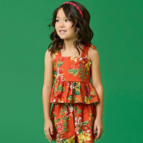 Blusa Infantil Menina Vitória Vermelha