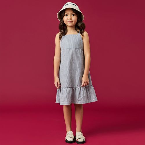 Vestido Infantil Menina Raia Azul