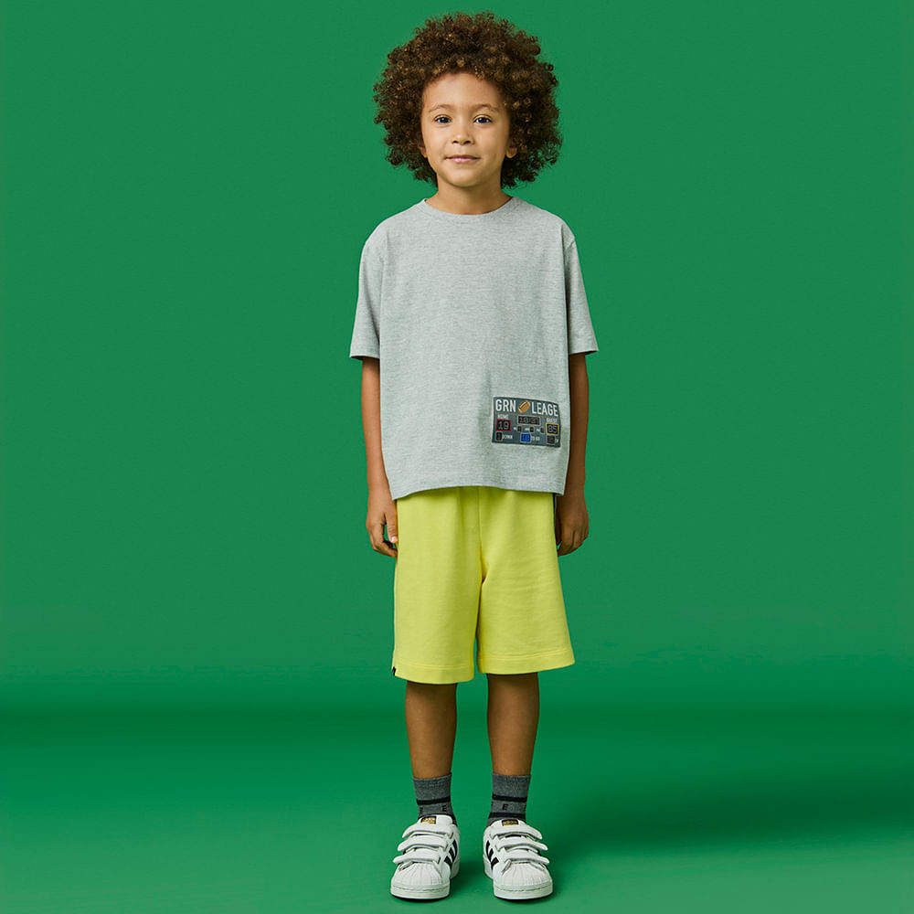 Conjunto Infantil Menino Placar Amarelo