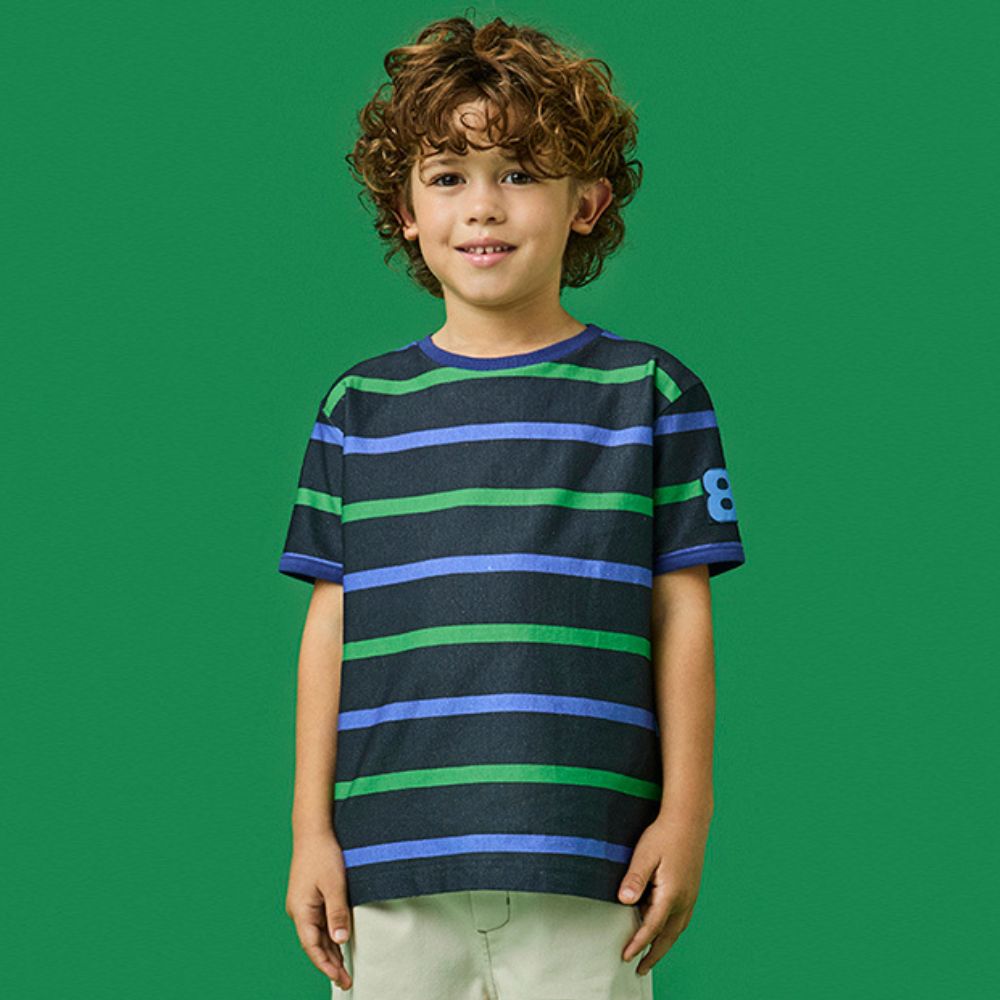Camiseta Infantil Menino Corrida Azul