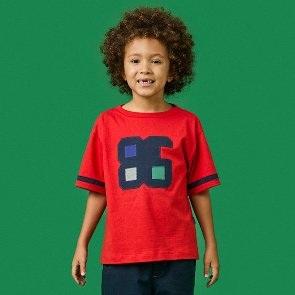 Camiseta Infantil Menino 85 Vermelha