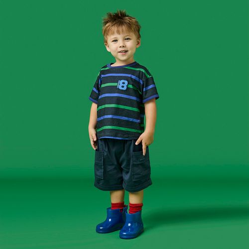 Conjunto Toddler Menino Corrida Azul