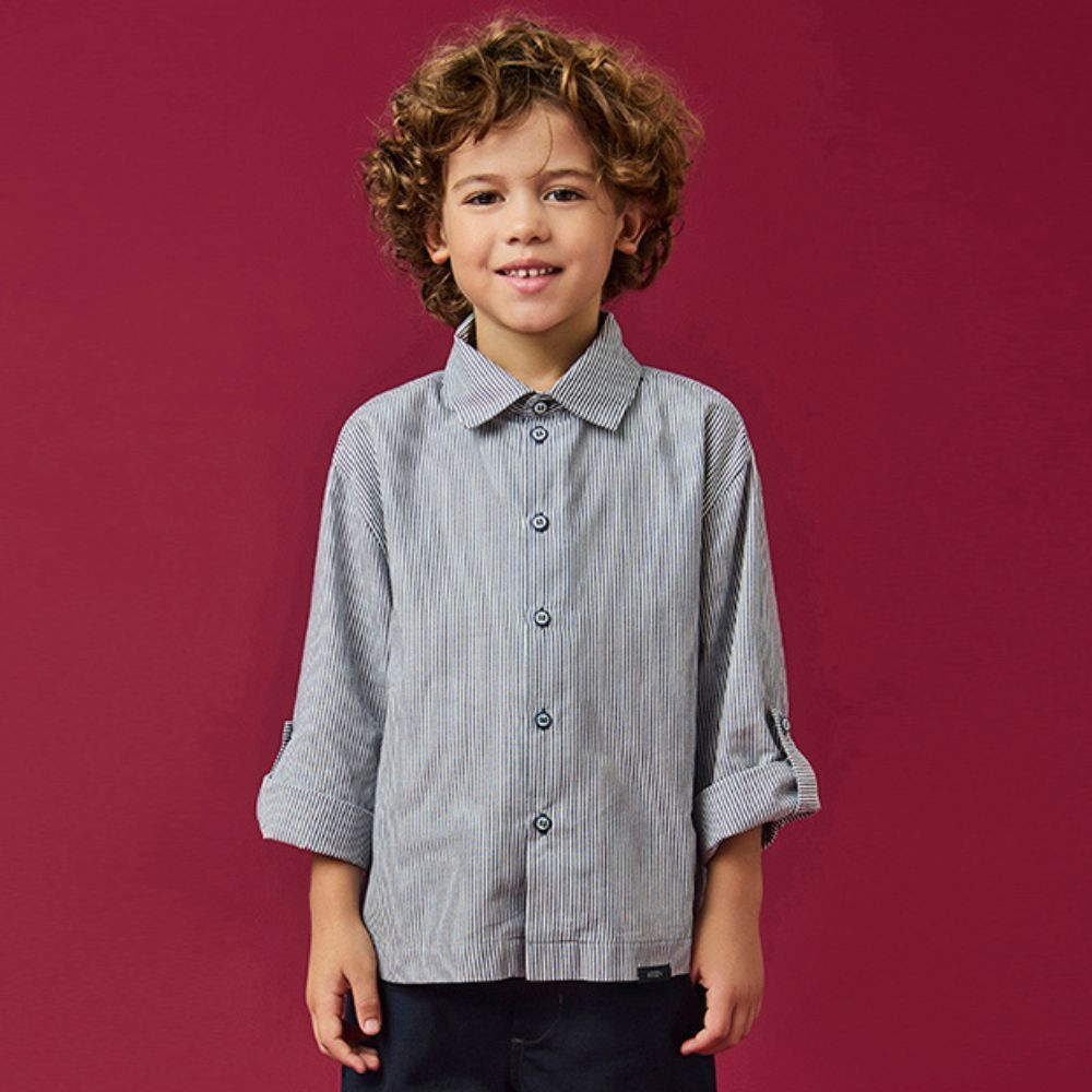 Camisa Infantil Unissex Listrada Raia ML Off-White