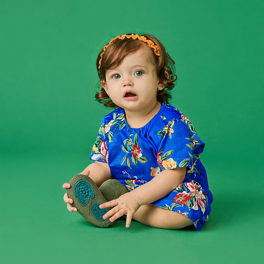 Vestido Bebê Menina Vitória Azul