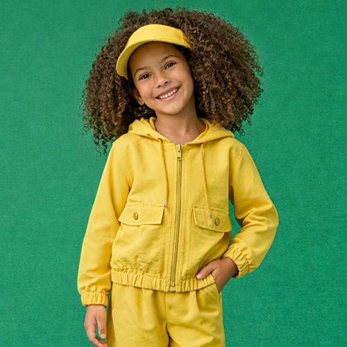 Jaqueta Infantil Menina Sungreen Amarela