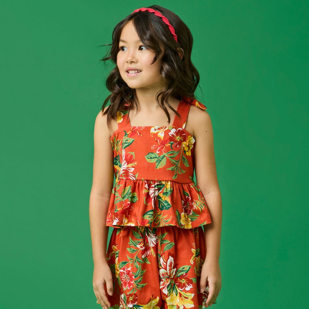 Blusa Infantil Menina Vitória Vermelha