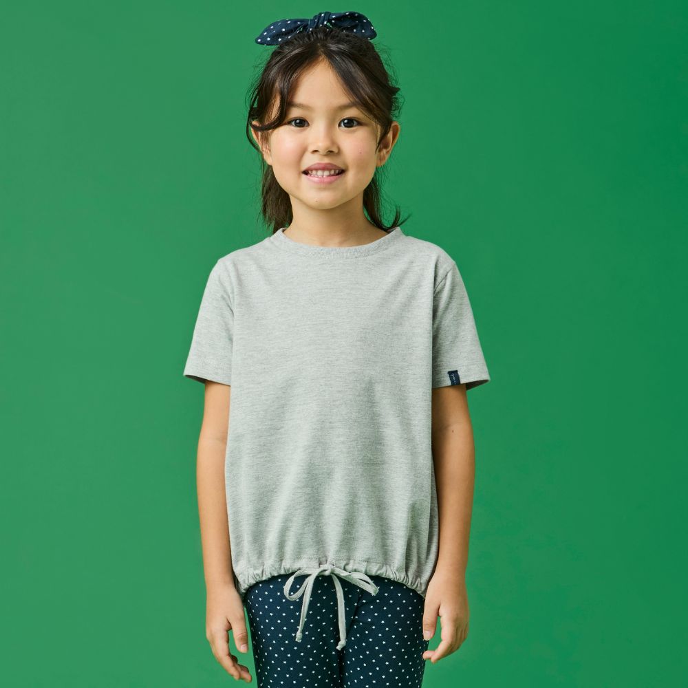 Camiseta Infantil Menina Movimento Cinza