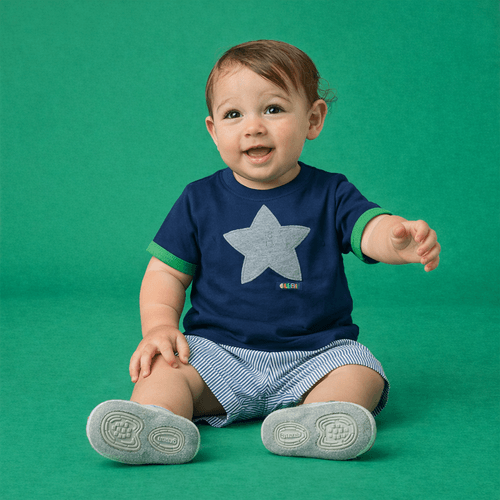 Conjunto Bebê Menino Raia Azul