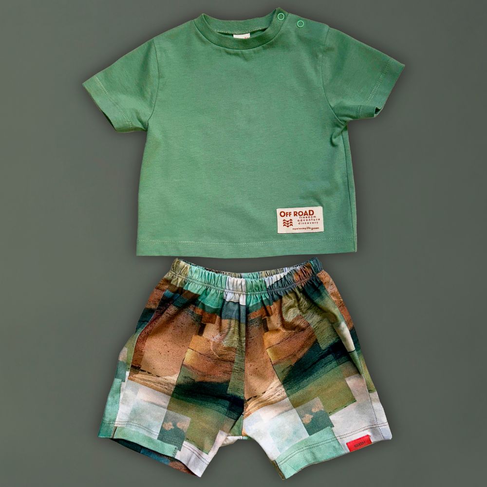 Conjunto Bebê Menino Praias Verde