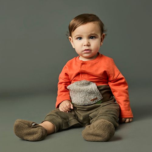 Macacão Bebê Menino Tartaruga ML Laranja