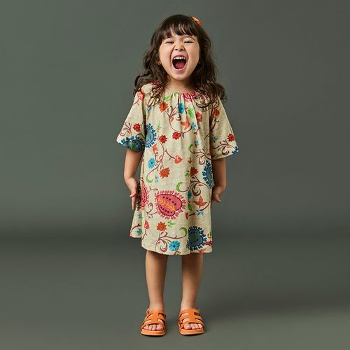 Vestido Toddler Menina Moana Areia