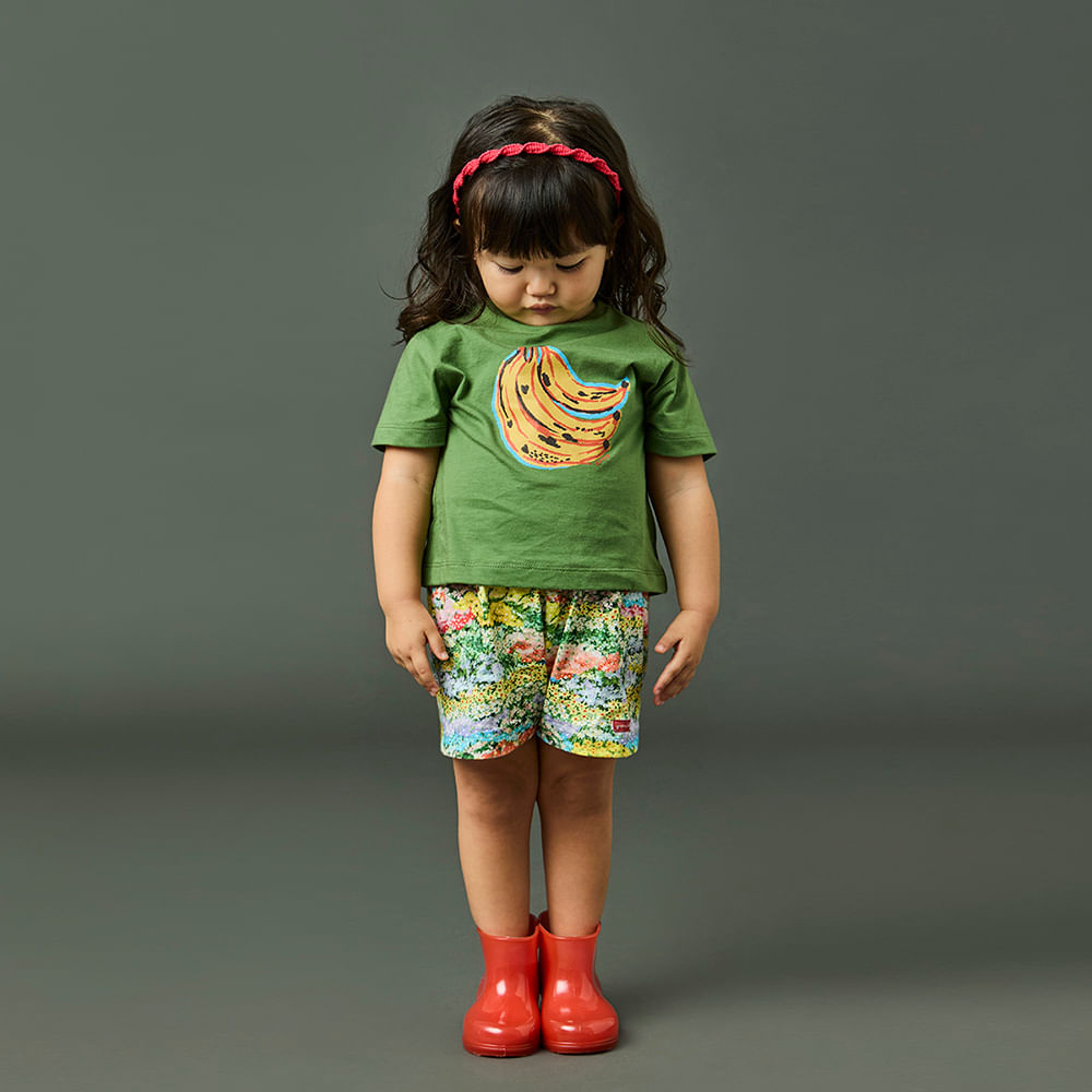 Conjunto Toddler Menina Florido Verde