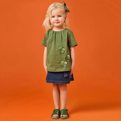 Short Saia Toddler Menina Jeans Azul