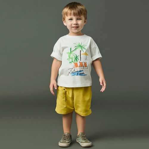 Conjunto Toddler Menino Matira Beach Off-White